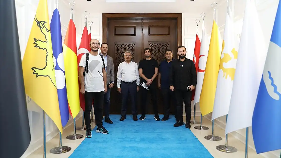 KOKU FİLMİ BAŞROL OYUNCUSUNDAN BAŞKAN GÜDER'E ZİYARET
