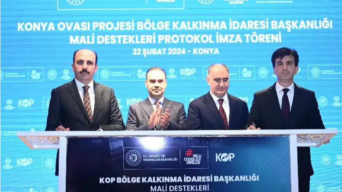 Konya için 22 tarımsal projenin imzaları atıldı