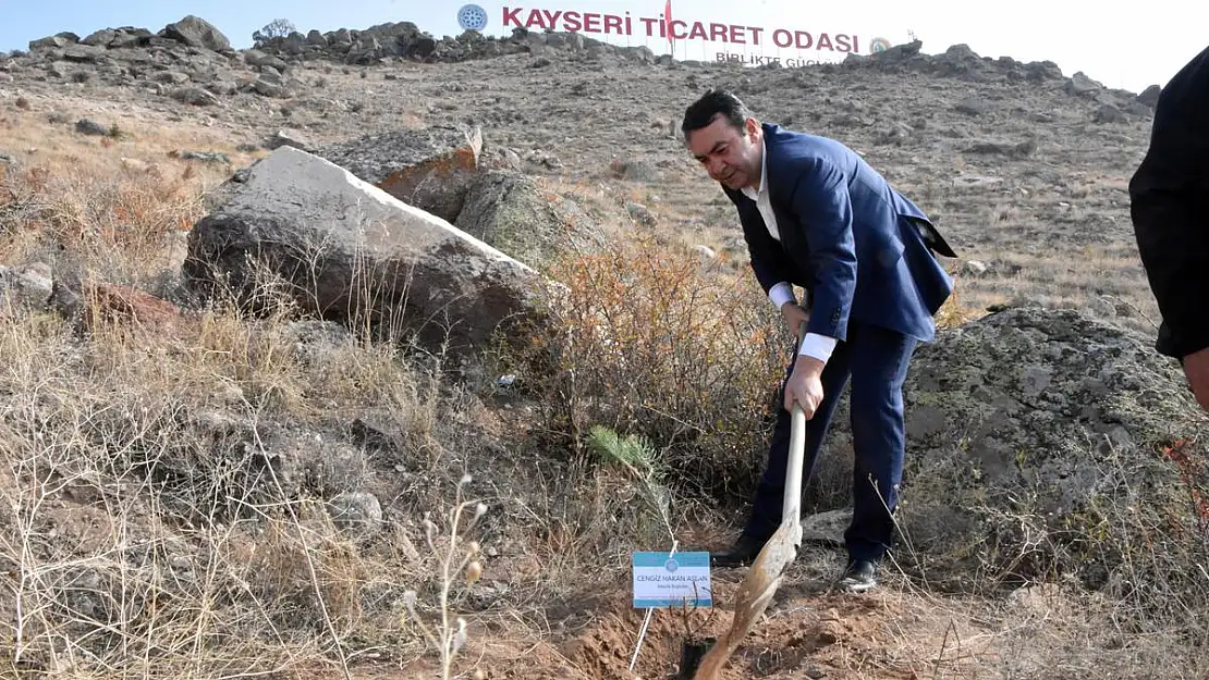 KTO YÖNETİMİ HATIRA ORMANI'NA FİDAN DİKTİ