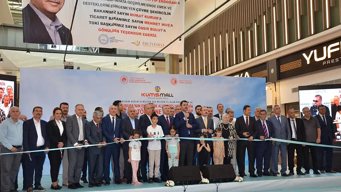 Kumsmall AVM'nin Resmi Açılışını Cumhurbaşkanı Erdoğan Yaptı