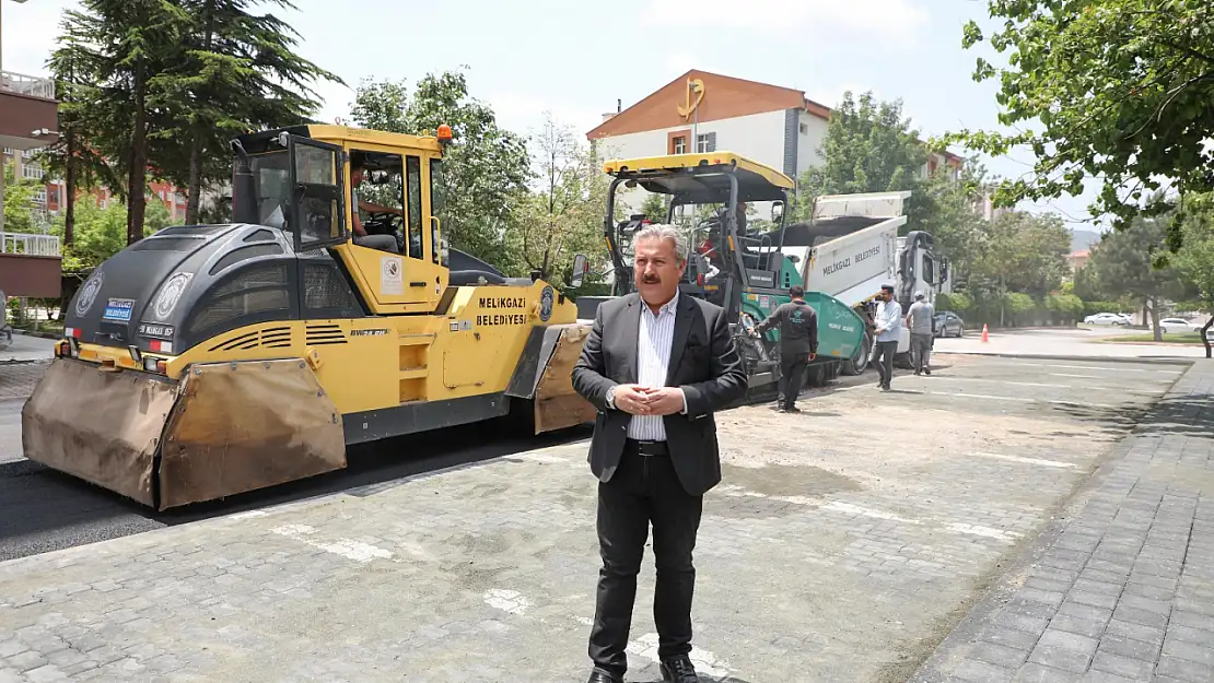 Melikgazi belediyesi asfalt sezonuna hızlı başladı