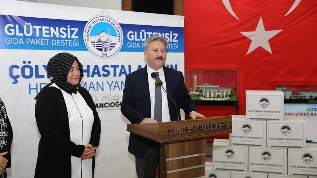 Melikgazi'de 210 çölyak hastasına glütensiz gıda paketi