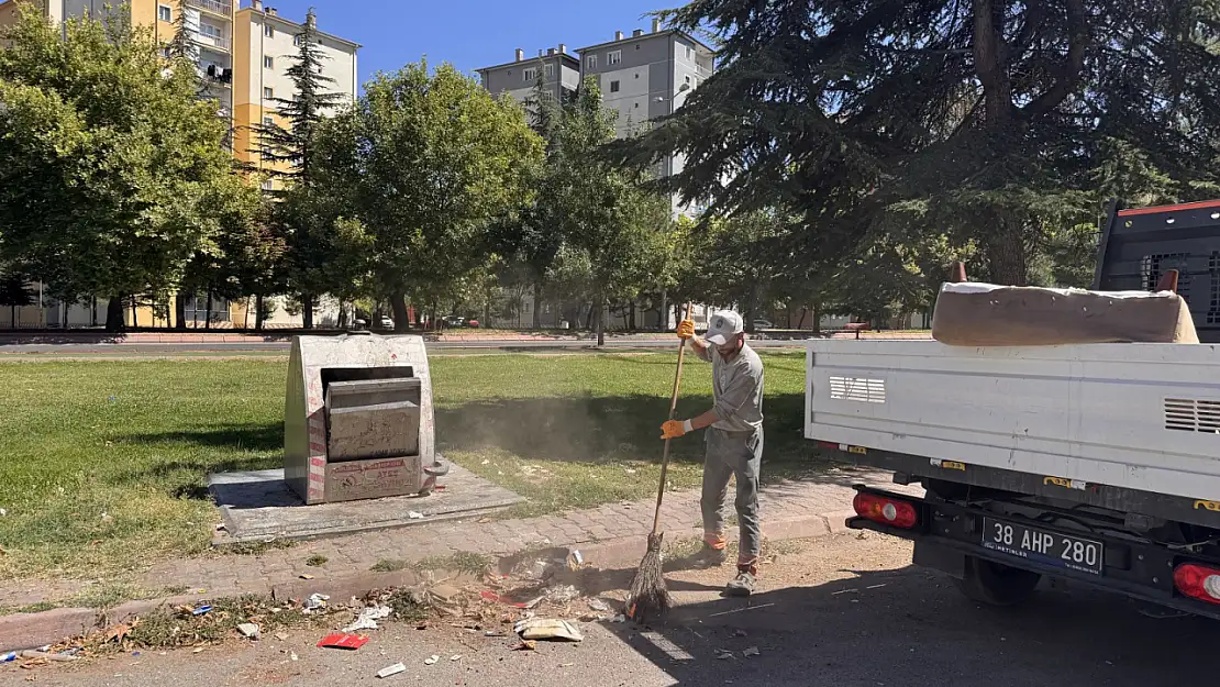 Melikgazi Sanayi siteleri temizleniyor