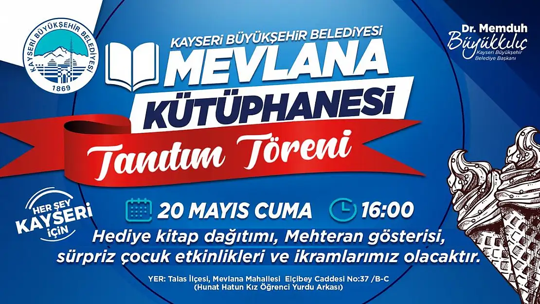 MEVLANA KÜTÜPHANESİ'NİN TANITIMI SÜRPRİZ ETKİNLİKLERLE YAPILACAK