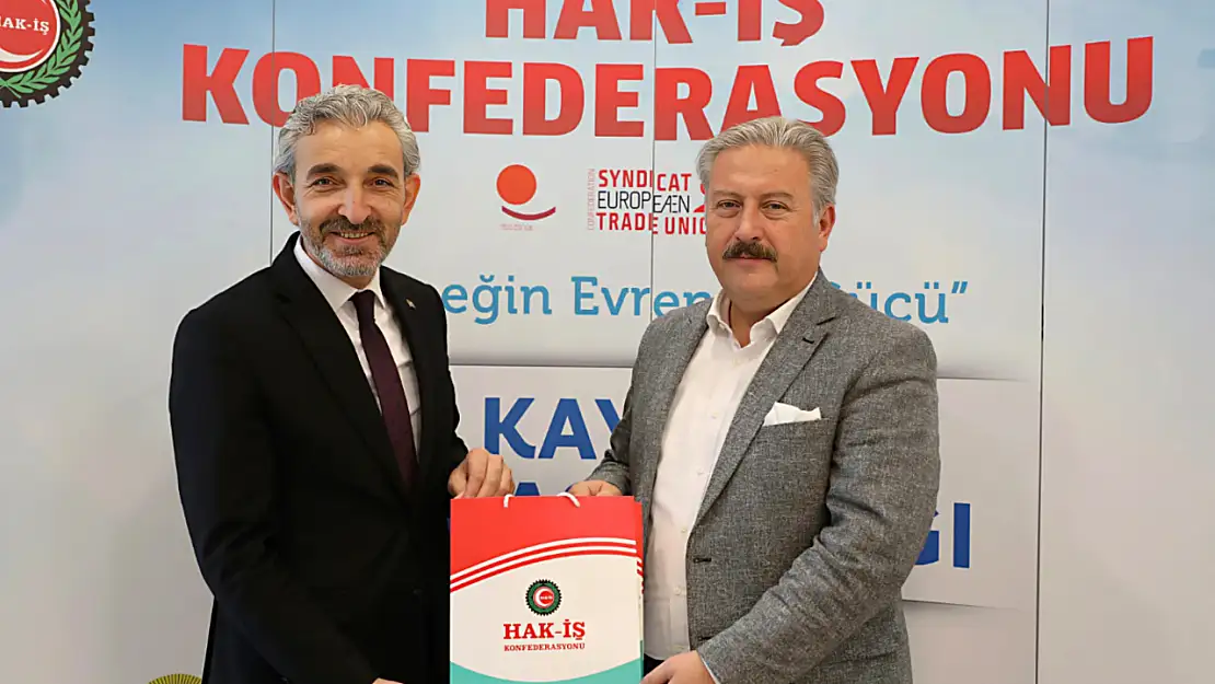 Palancıoğlu'ndan Hizmet-İş Kayseri Şube Başkanı Navruz'a Hayırlı olsun ziyareti