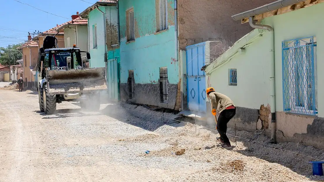 PİRHASAN CADDESİNDE İLK ETAP TAMAM