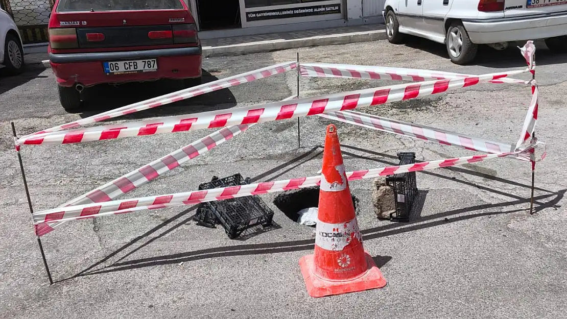 Sahabiye'de tehlikeli çukur kapatılıyor