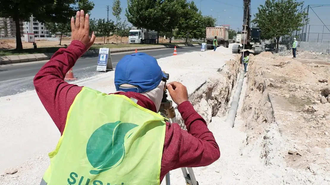 ŞUSKİ HAT DÖŞEME PROJESİNE DEVAM EDİYOR