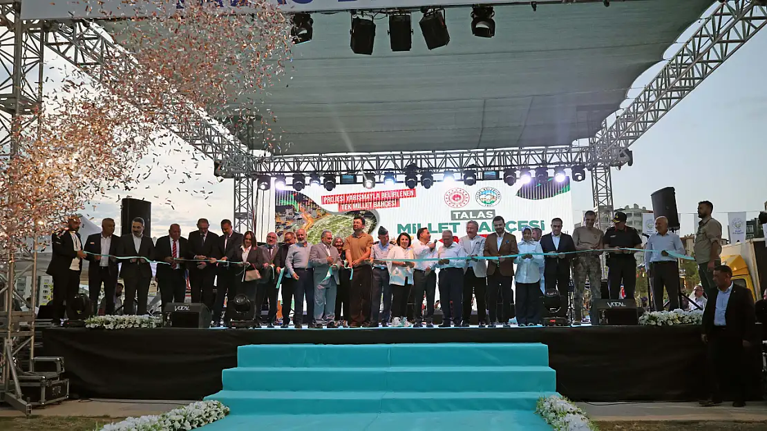 Talas millet bahçesi hizmete açıldı