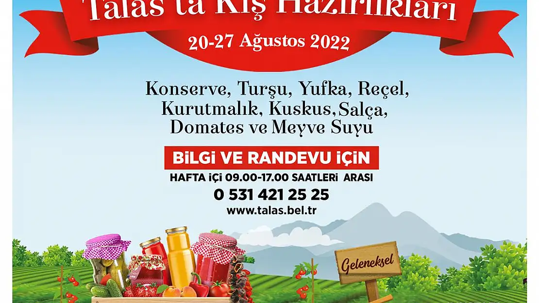 'TALAS'TA KIŞ HAZIRLIKLARI' BAŞLIYOR