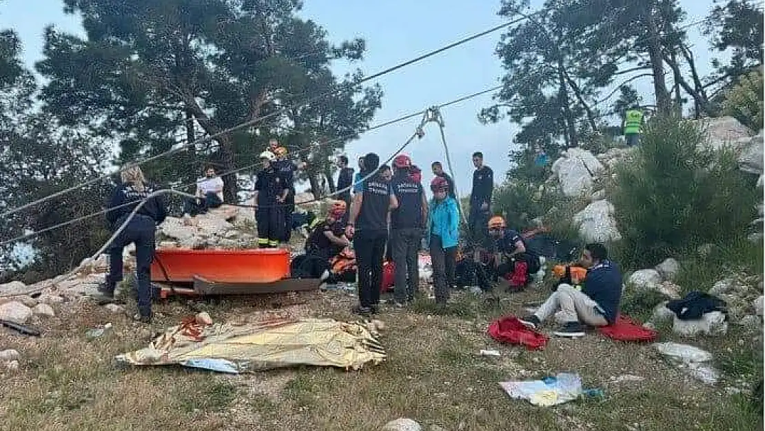 Teleferik de Kurtarma çalışmaları sürüyor