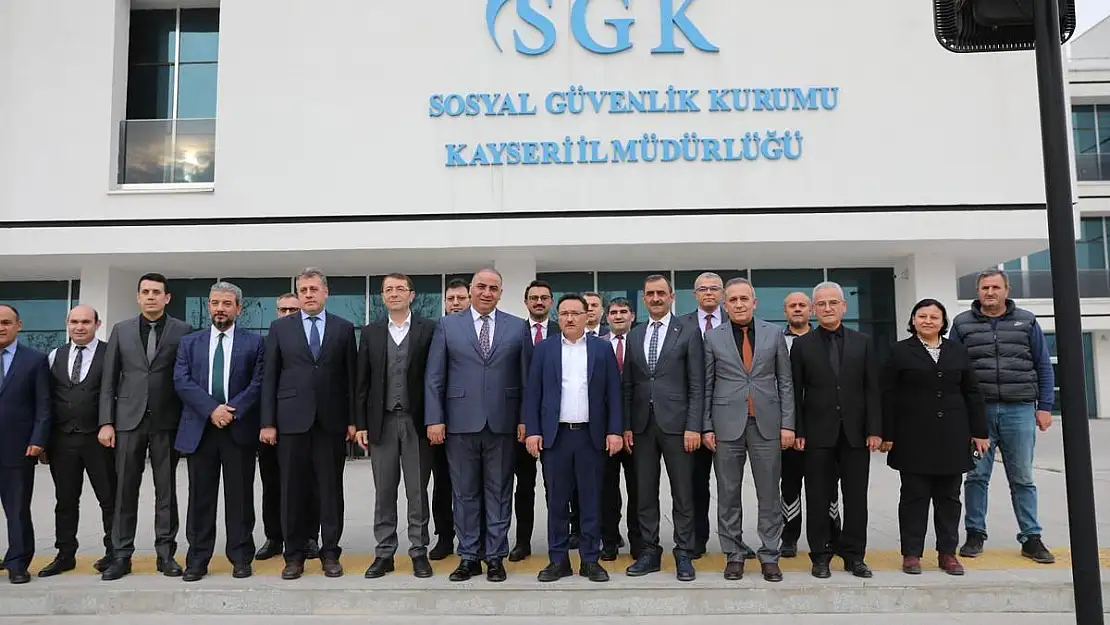 Vali Çiçek SGK'yı Ziyaret Etti