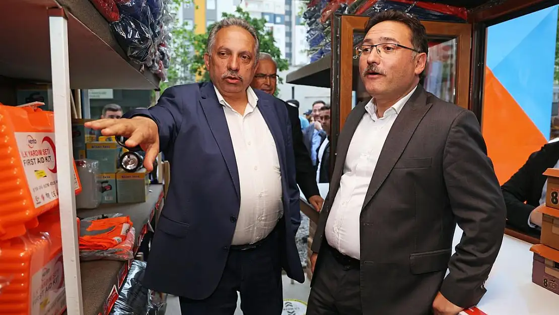 VALİ ÇİÇEK, TALAS'IN ACİL DURUM KONTEYNERİNİ  ÖRNEK GÖSTERDİ