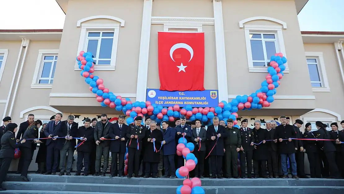 Yeşilhisar İlçe Jandarma Komutanlığı Binası Açılışı yapıldı