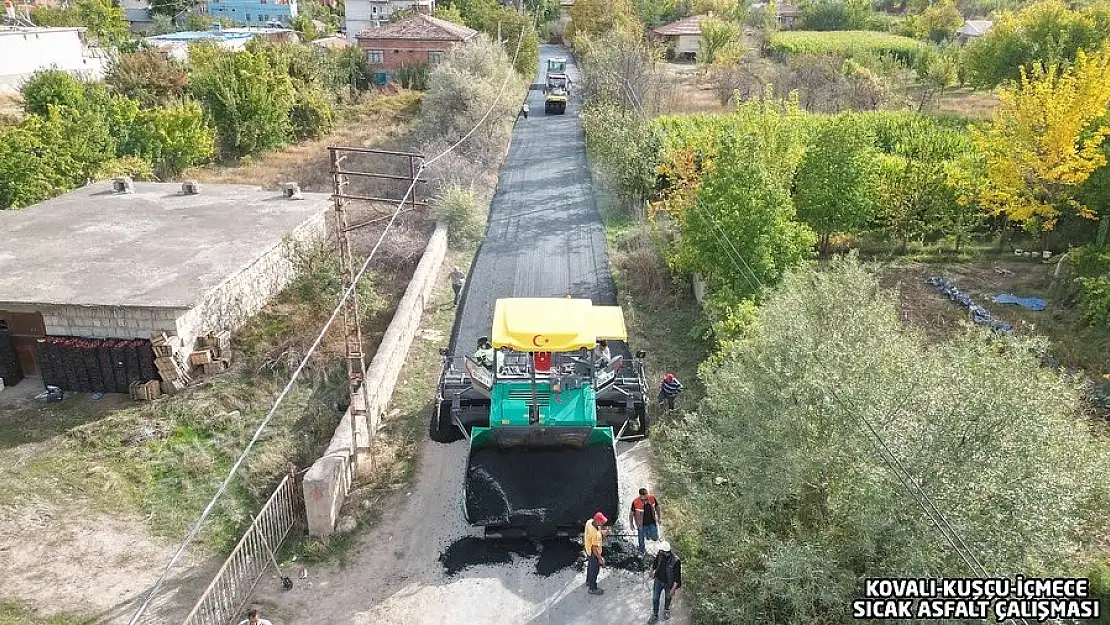 Yeşilhisar'ın kırsal mahallelerinde asfalt yol çalışmaları devam ediyor