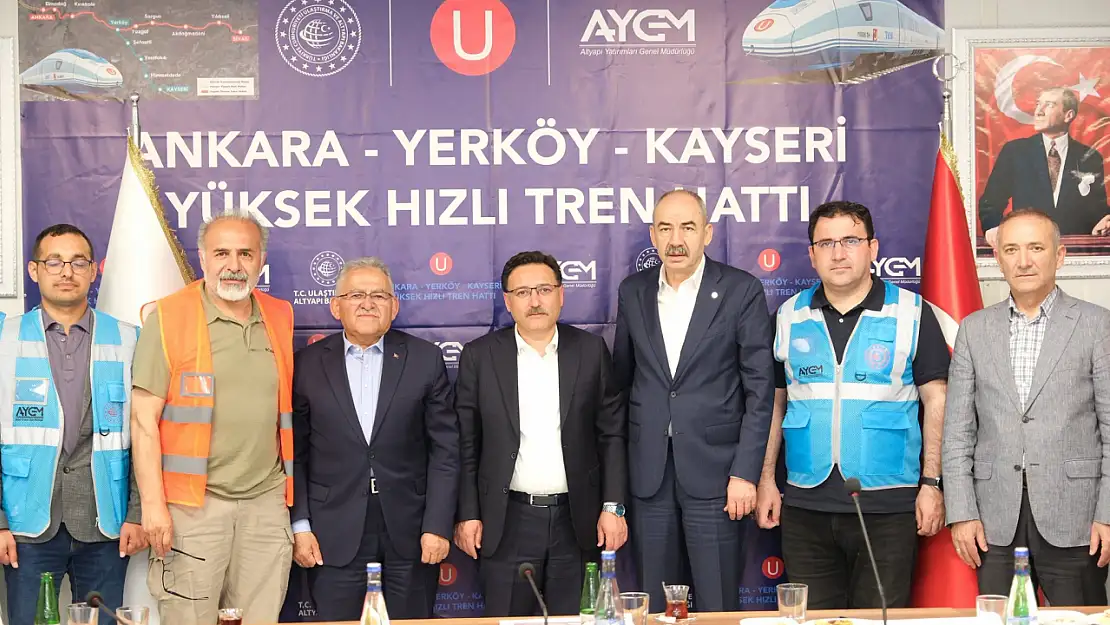 YHT şantiyesine ortak ziyaret