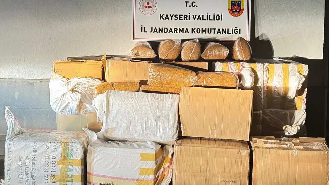 Yolcu otobüsünde 750 kilo kaçak tütün ele geçirildi