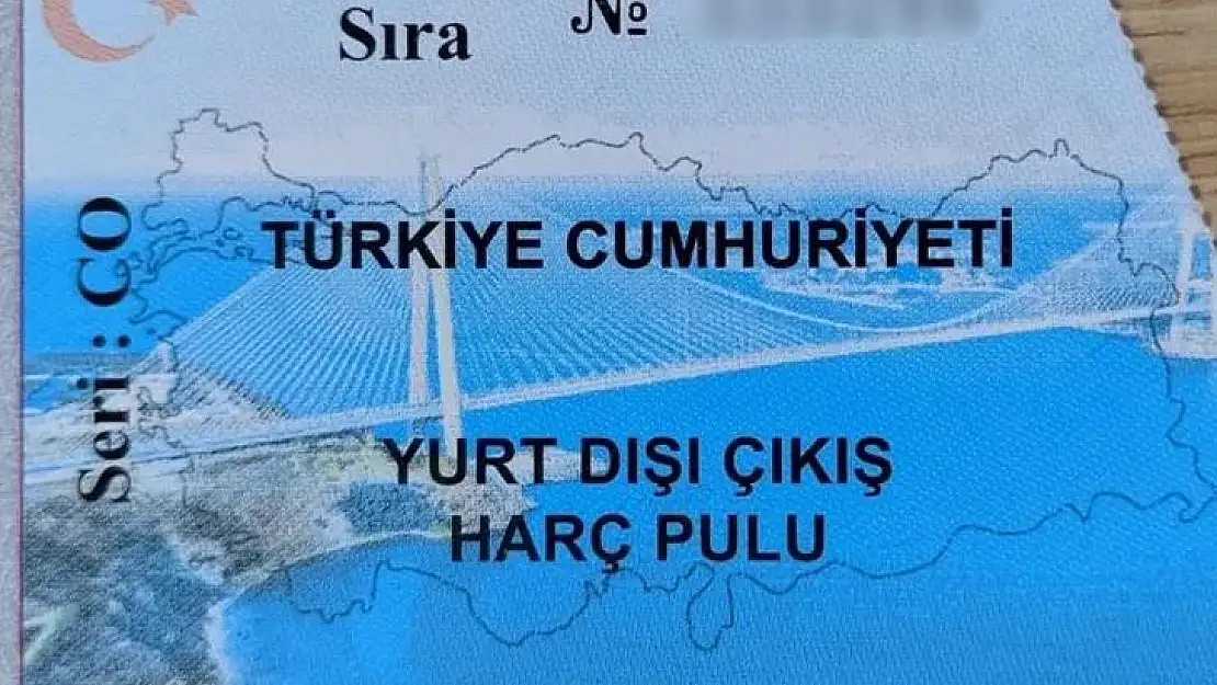 Yurt Dışı Çıkış Harcında Pulla Ödeme Bitti