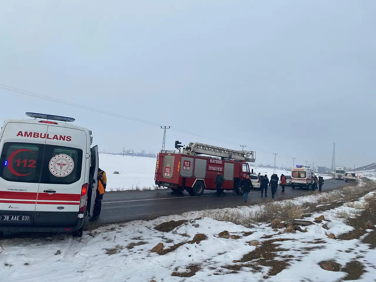 Kayseri'de bayan öğretmenler kaza yaptı5 Yaralı