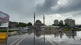Kayseri'de Sağanak Yağış Etkili Oldu