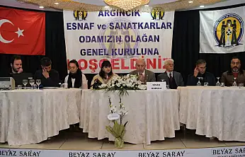 Argıncık Esnaf Odası'nda Akpınar yeniden başkan