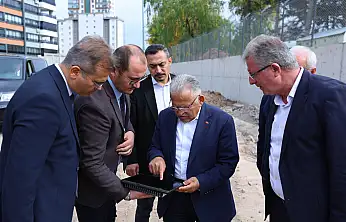 Büyükkılıç'tan kartal kavşağı öncesi yol incelemesi