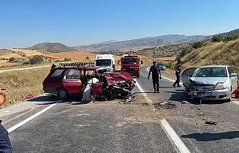 Felahiye'de iki otomobil çarpıştı: 1 ölü, 6 yaralı