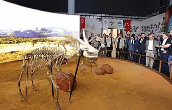 Kayseri Büyükşehir'den Adalet Bakanı Tunç'a fosil sunumu