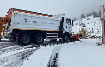 Kayseri'de karla mücadele başladı