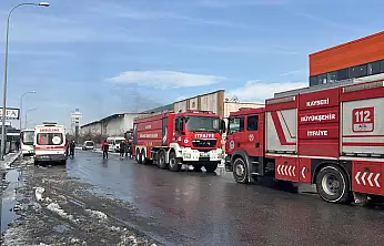 Kayseri'de mobilya fabrikasında yangın
