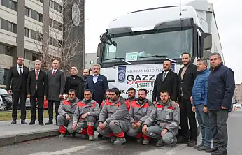 Melikgazi'den Gazze'ye 24 tırlık yardım