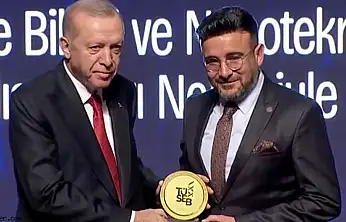 Prof. Dr. Erkan Yılmaz'a Cumhurbaşkanı Erdoğan'dan TÜSEB teşvik ödülü