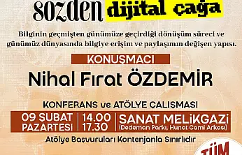 Sanat Melikgazi'de konferans ve atölye bir arada