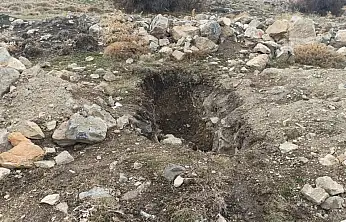 Soğulcak Yaylası'nda karlar eridi, kaçak kazılar ortaya çıktı