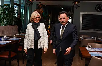 Vali Çiçek, Tansu Çiller ile Erciyes'te bir araya geldi