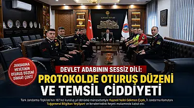 Jandarma Heyetinin Oturuş Düzeni Dikkat Çekti