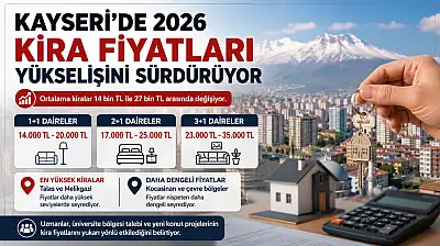 Kayseri'de 2026 Kira Fiyatları Yükselişini Sürdürüyor