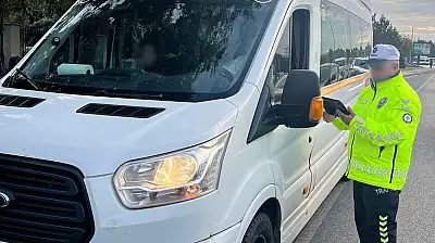 Kayseri'de servis denetiminde 32 araca ceza!