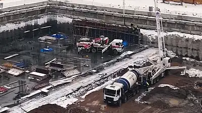 Sahabiye'de kentsel dönüşüm kışa rağmen sürüyor