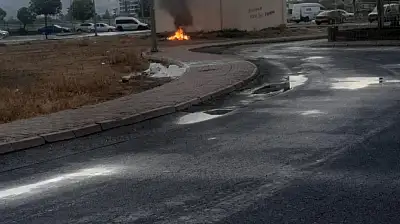 Turgutreis Mahallesi'nde Trafo Yanında Çıkan Yangın Korkuttu