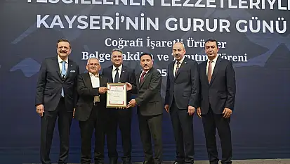 Kayseri'nin Coğrafi işaretli lezzetlerine TOBB'da takdim