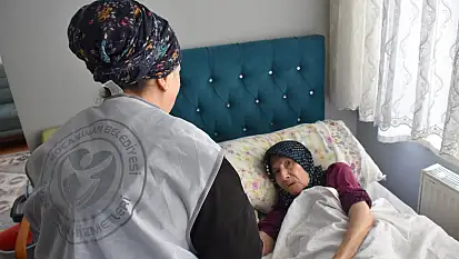 Kocasinan'da evde bakım hem şifa hem gülümseme