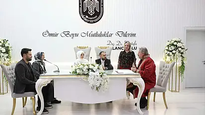 Melikgazi Belediyesi'nden 60 nikah rekoru