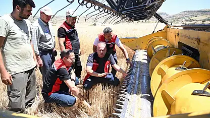Kayseri'de Hububat Hasadı Denetim Altında
