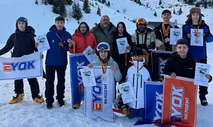Erciyes'in pistlerinde yetişen 9 sporcudan 13 madalya