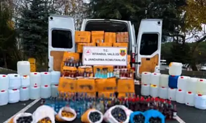 Kaçak içki operasyonu: Binlerce Litre ele geçti