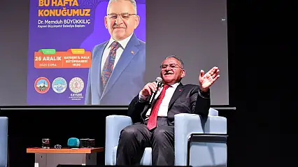 Başkan Büyükkılıç şehir sohbetleri'nde gençlerle buluştu