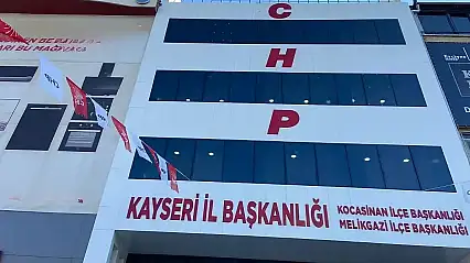 CHP Kayseri'de yeni yönetimden suç duyurusu