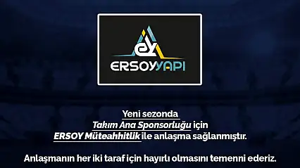 Erciyes 38 FK'nin Ana Sponsoru Ersoy Yapı Oldu