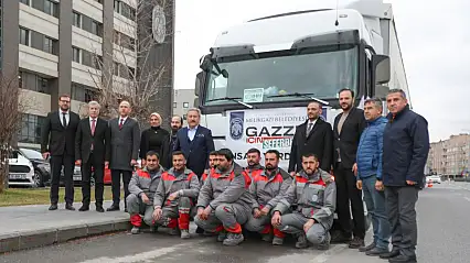 Melikgazi'den Gazze'ye 24 tırlık yardım